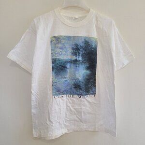 Vintage Claude Monet Art T Shirt  2000s Size L